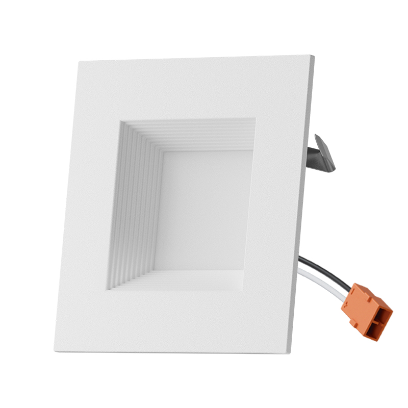 4'' Square Baffle Trim Retrofit Downlight