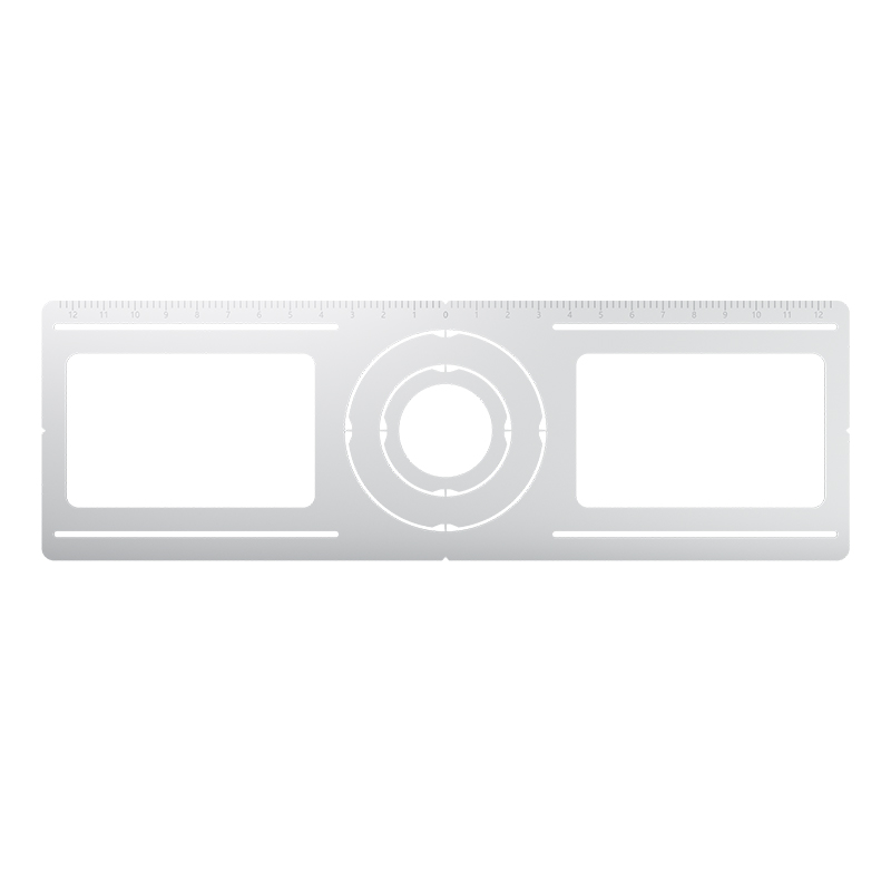Round Hole New Construction Rough-in Plate with 3