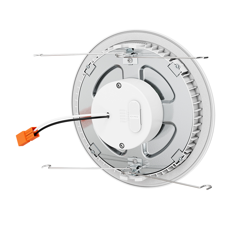Foco plano redondo de 6 pulgadas con embellecedor deflector -- 12 W, 1000 lúmenes